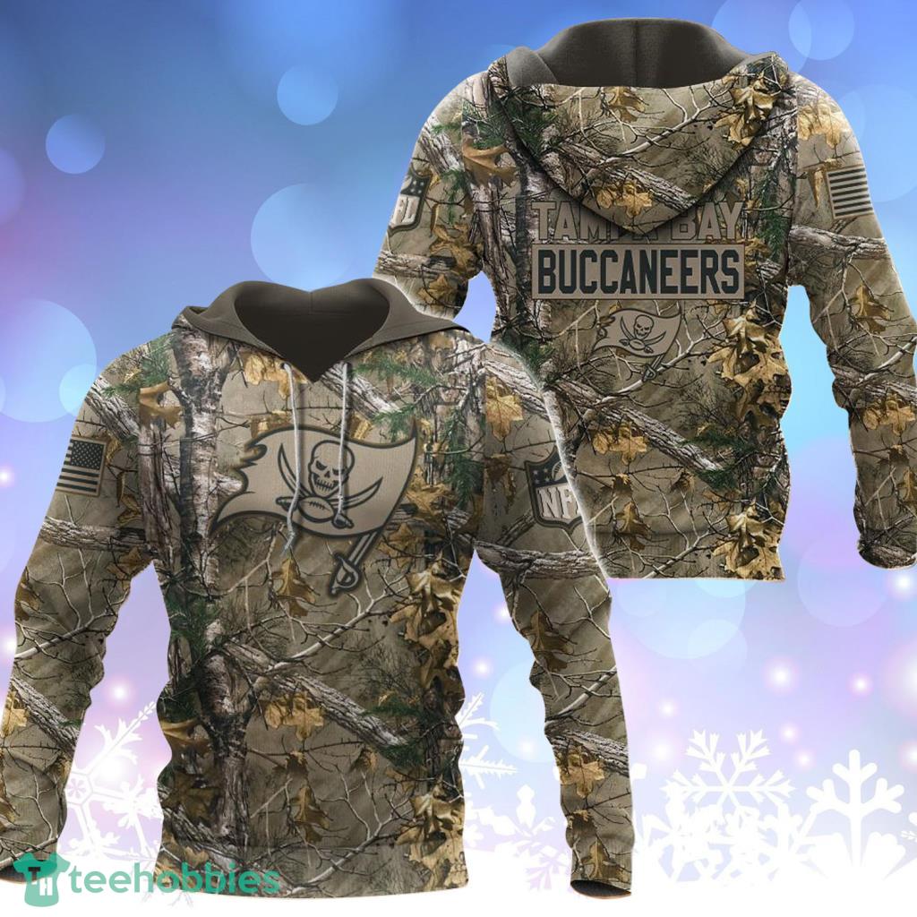 Tampa Bay Buccaneers NFL Hunting Camo Hoodie 3D For Fans - Tampa Bay Buccaneers NFL Hunting Camo Hoodie 3D For Fans