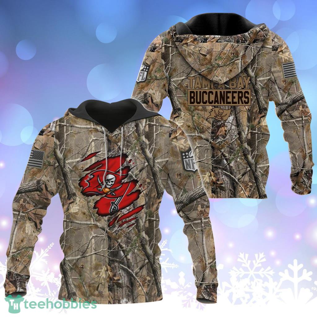 Tampa Bay Buccaneers NFL Team Realtree Camo Hunting Hoodie 3D All Over Print - Tampa Bay Buccaneers NFL Team Realtree Camo Hunting Hoodie 3D All Over Print