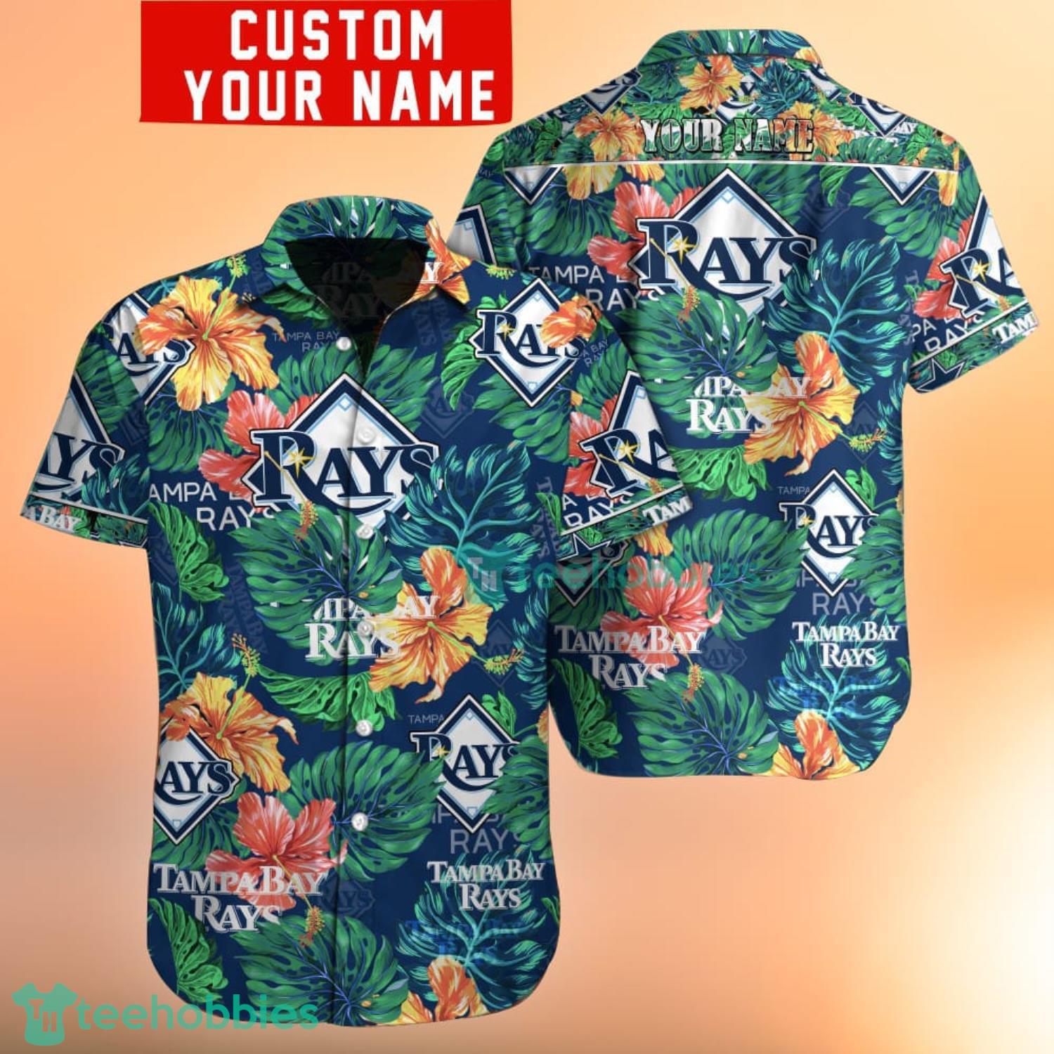Tampa Bay Rays MLB Flower Sky Coconut Hawaiian Shirt - YesItCustom
