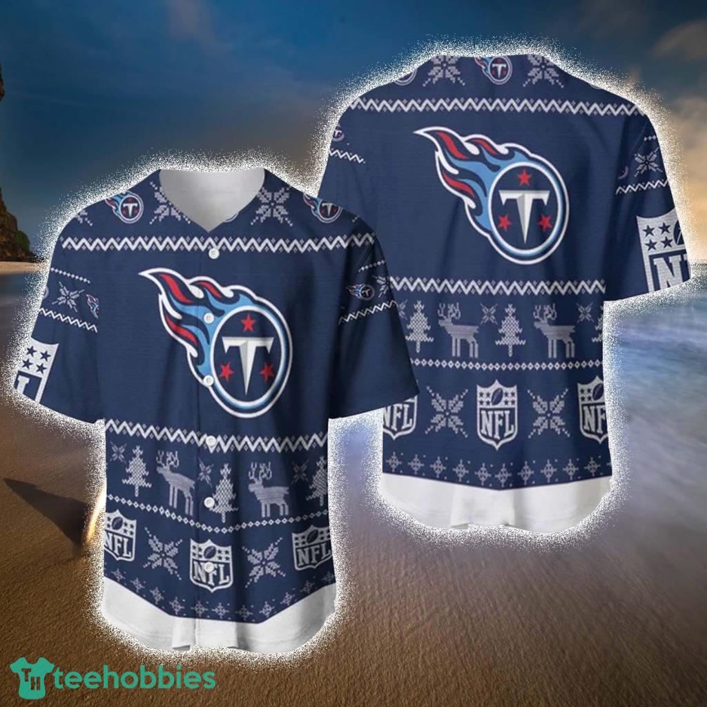 Tennessee Titans NFL Gnomes Christmas Baseball Jersey Shirt - Tennessee Titans NFL Gnomes Christmas Baseball Jersey Shirt