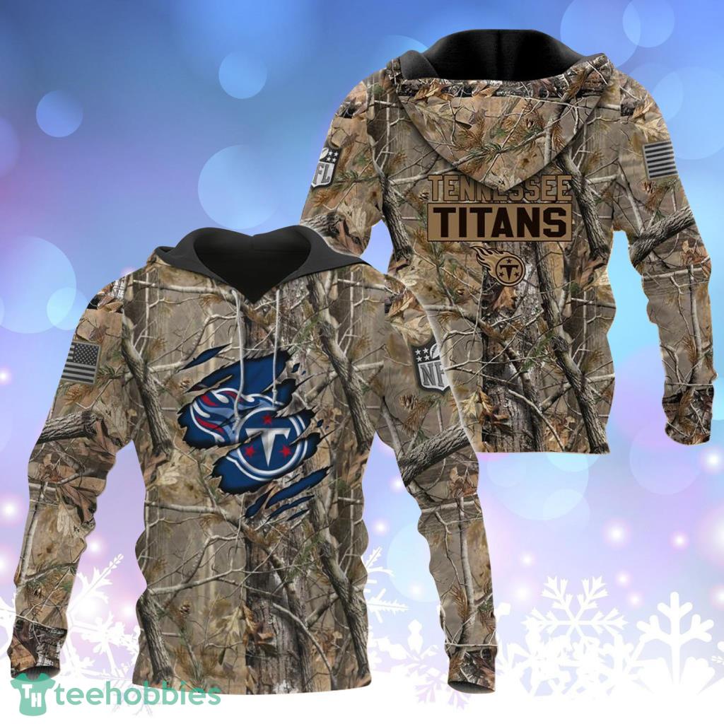 Tennessee Titans NFL Team Realtree Camo Hunting Hoodie 3D All Over Print - Tennessee Titans NFL Team Realtree Camo Hunting Hoodie 3D All Over Print