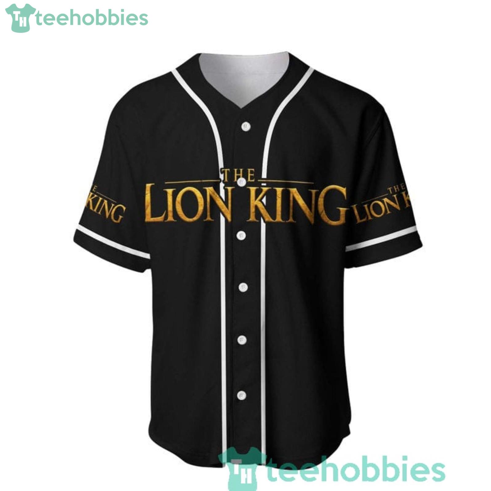 The Lion King All Over Print Black Baseball Jersey Shirt Product Photo 1