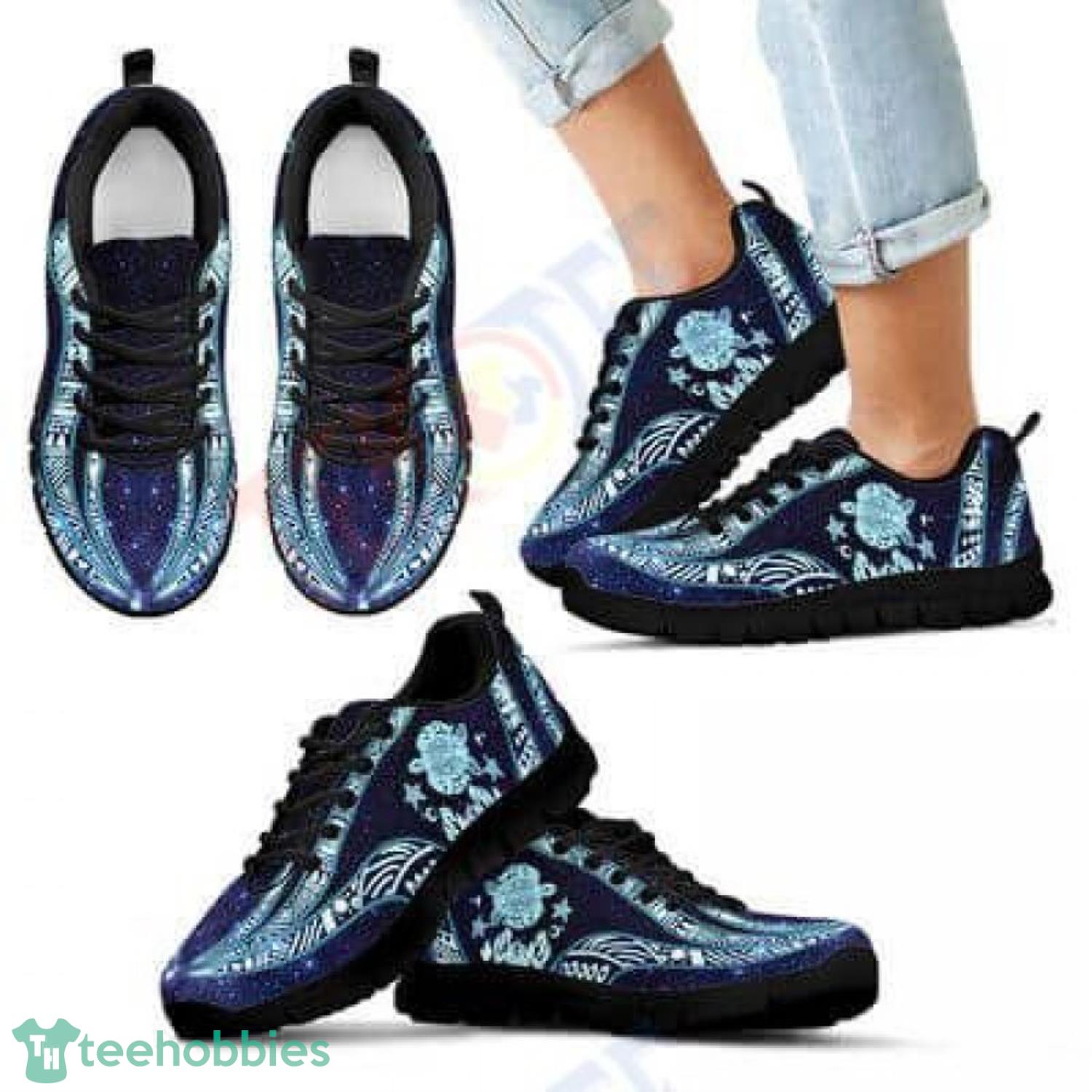 Turtles Lover Galaxy Sky Mandala Sneakers Shoes For Men Women Product Photo 1