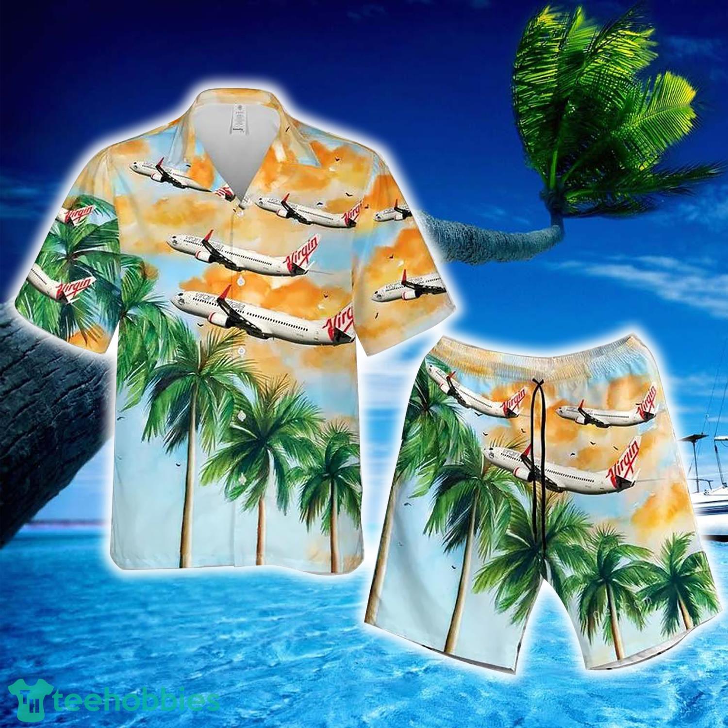 Virgin Australia Airlines Boeing 737 8fe Short Sleeve Hawaiian Shirt And Short Product Photo 1 Virgin Australia Airlines Boeing 737 8fe Short Sleeve Hawaiian Shirt And Short Product Photo 1