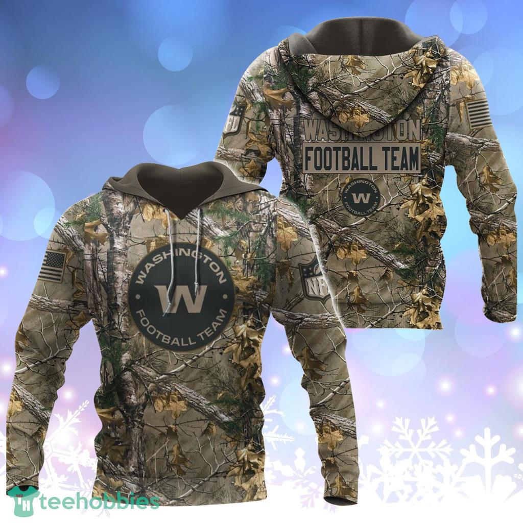 Washington NFL Football Hunting Camo Hoodie 3D For Fans - Washington NFL Football Hunting Camo Hoodie 3D For Fans
