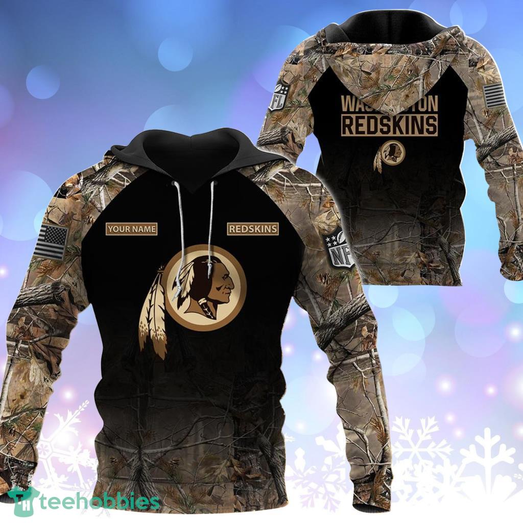 Washington Redskins NFL Personalized Your Name Hunting Hoodie 3D All Over Print - Washington Redskins NFL Personalized Your Name Hunting Hoodie 3D All Over Print