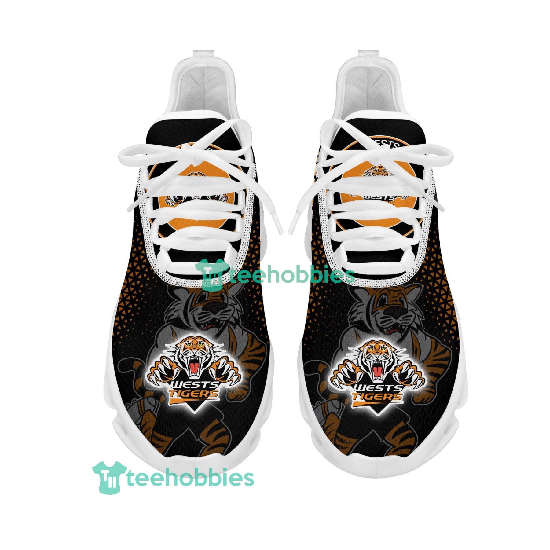 Wests Tigers Mascot Custom Name Sneakers Max Soul Shoes For Men And Women Nrl Sneakers Product Photo 2