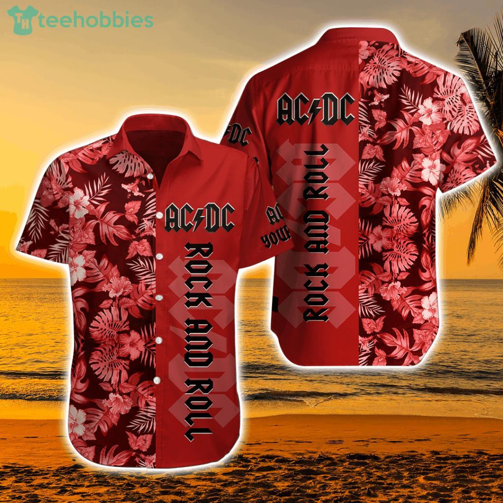 ACDC Band Rock Music Vintage Rock Tropical Hawaiian Shirt - ACDC Band Hawaiian Shirt Rock Music Vintage Rock DTCRAWL-22068