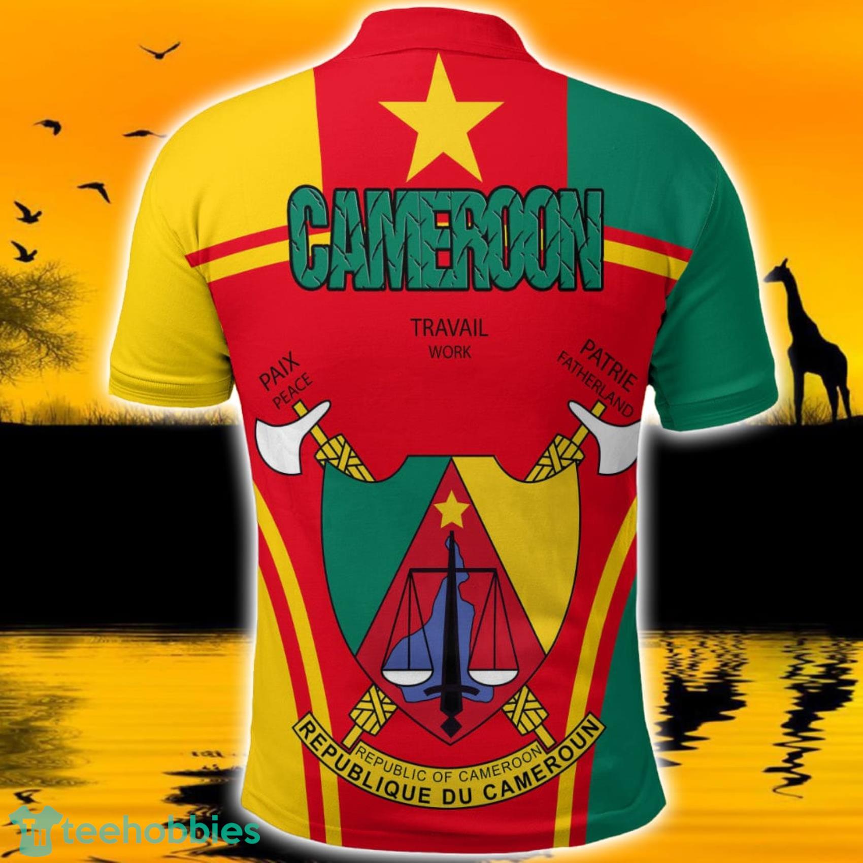 Africa Zone Design Cameroon Active Flag Polo Shirt For Men And Women image Africa Zone Design Cameroon Active Flag Polo Shirt For Men And Women Product Photo 2