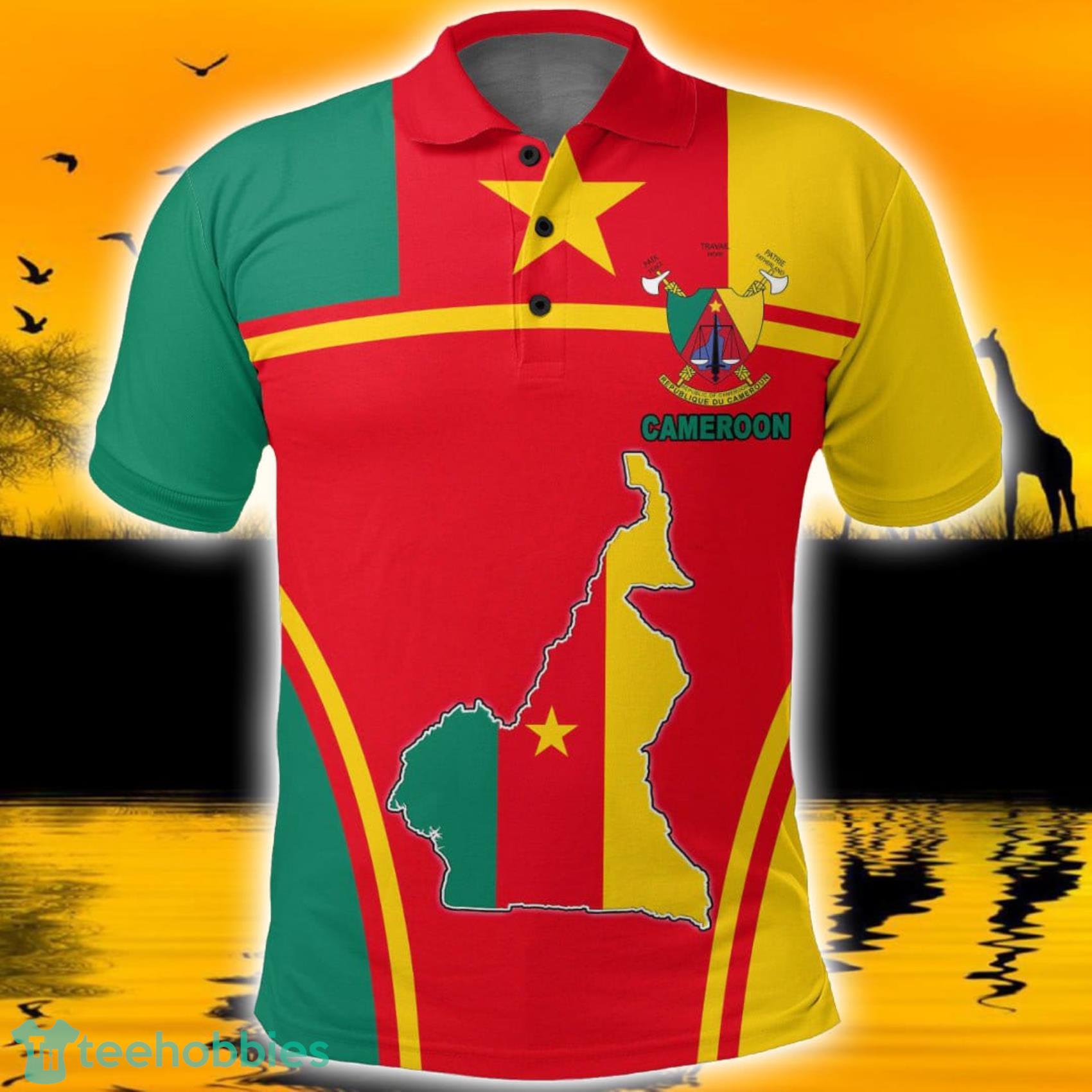 Africa Zone Design Cameroon Active Flag Polo Shirt For Men And Women Product Photo 1 Africa Zone Design Cameroon Active Flag Polo Shirt For Men And Women Product Photo 1