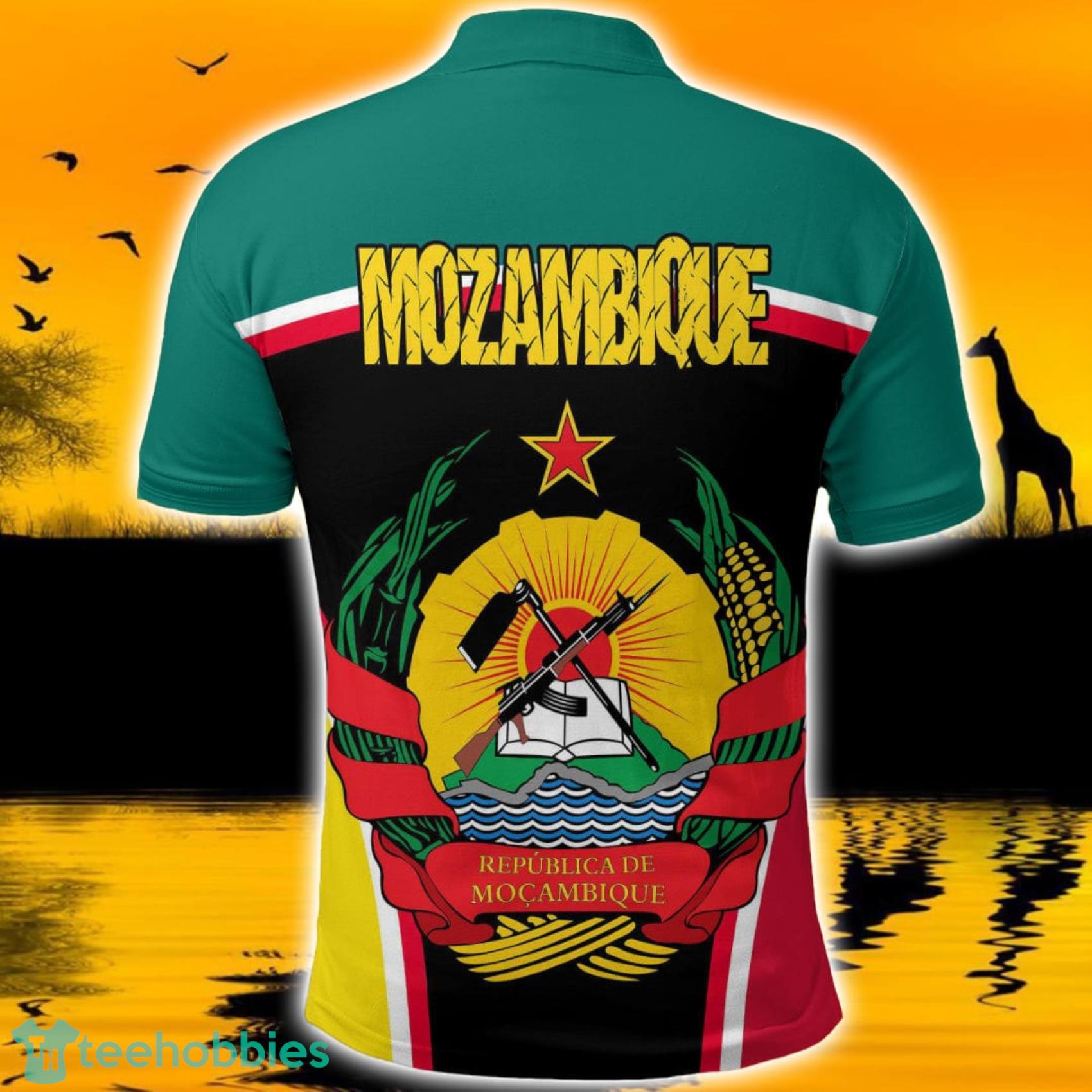 Africa Zone Design Mozambique Active Flag Polo Shirt For Men And Women image Africa Zone Design Mozambique Active Flag Polo Shirt For Men And Women Product Photo 2