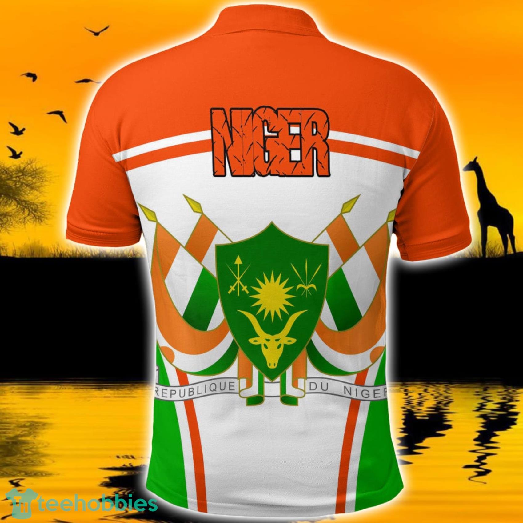 Africa Zone Design Niger Active Flag Polo Shirt For Men And Women image Africa Zone Design Niger Active Flag Polo Shirt For Men And Women Product Photo 2