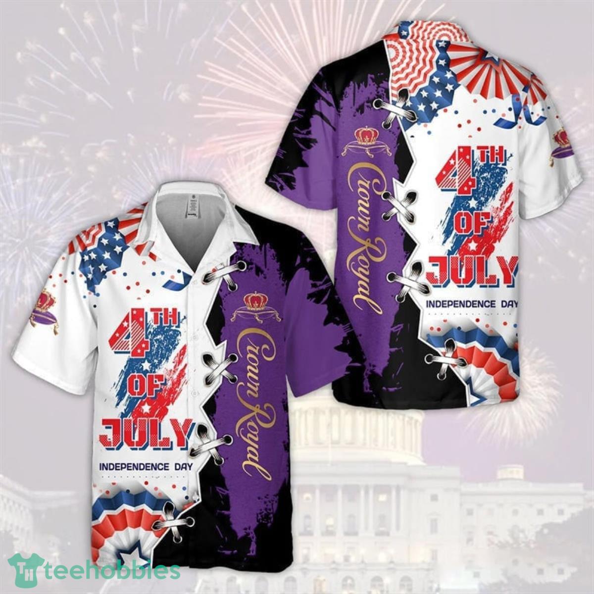 Aloha Independence Day Crown Royal Hawaiian Shirt Product Photo 1