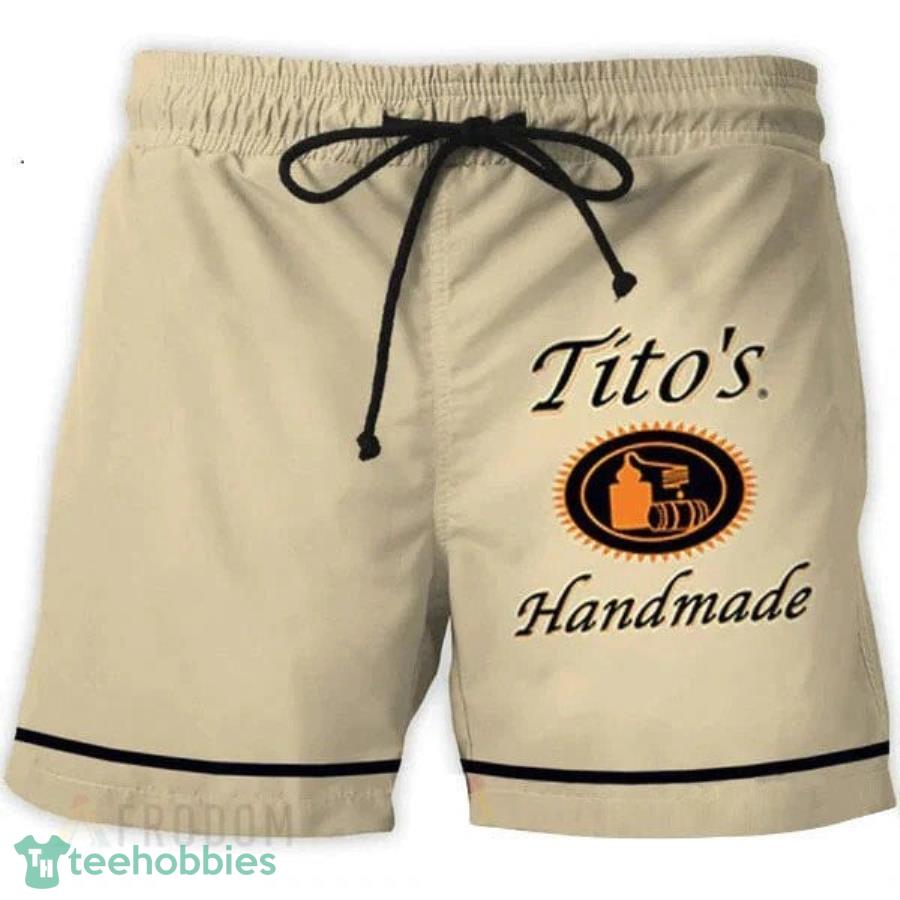 Basic Printed Beige Tito's Shorts Product Photo 1