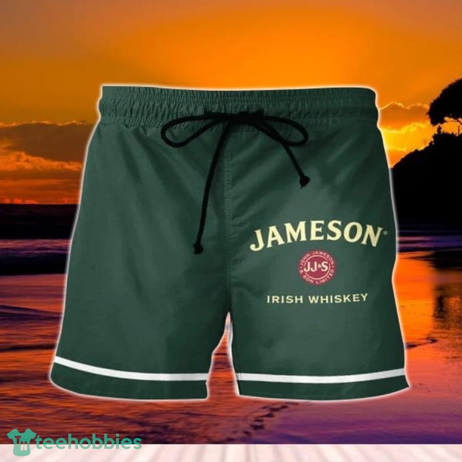 Basic Printed Green Jameson Shorts Product Photo 1