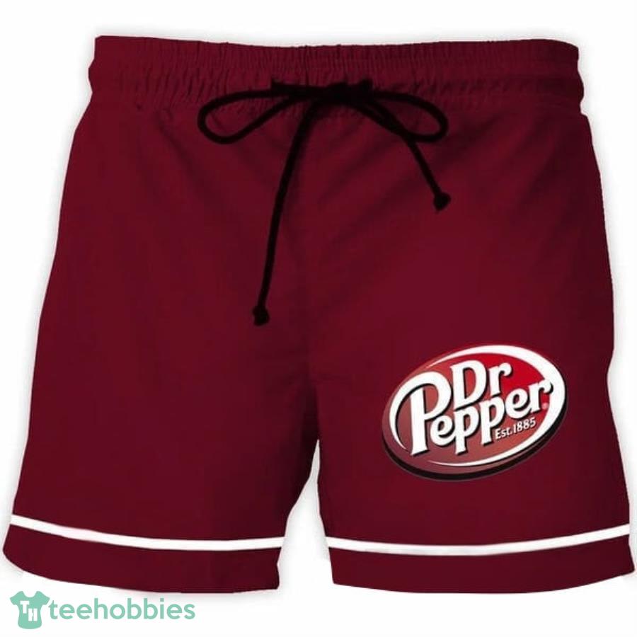 Basic Printed Red Dr Pepper Shorts Product Photo 1