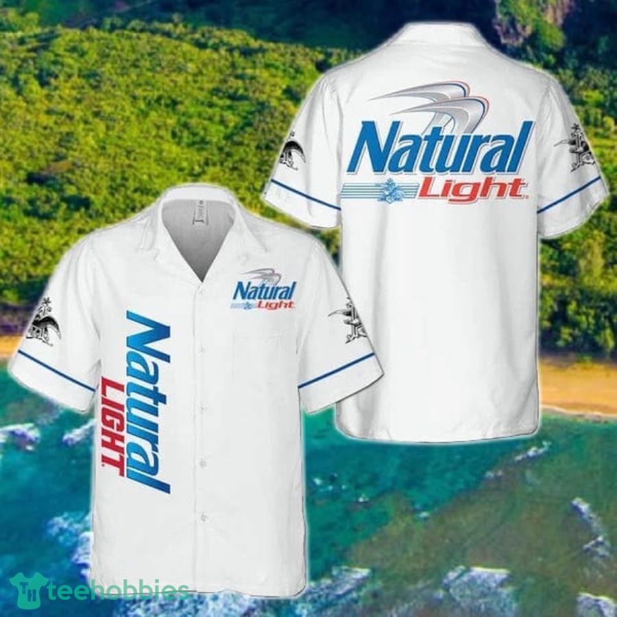 Basic Printed White Natural Light Hawaii Shirt Product Photo 1