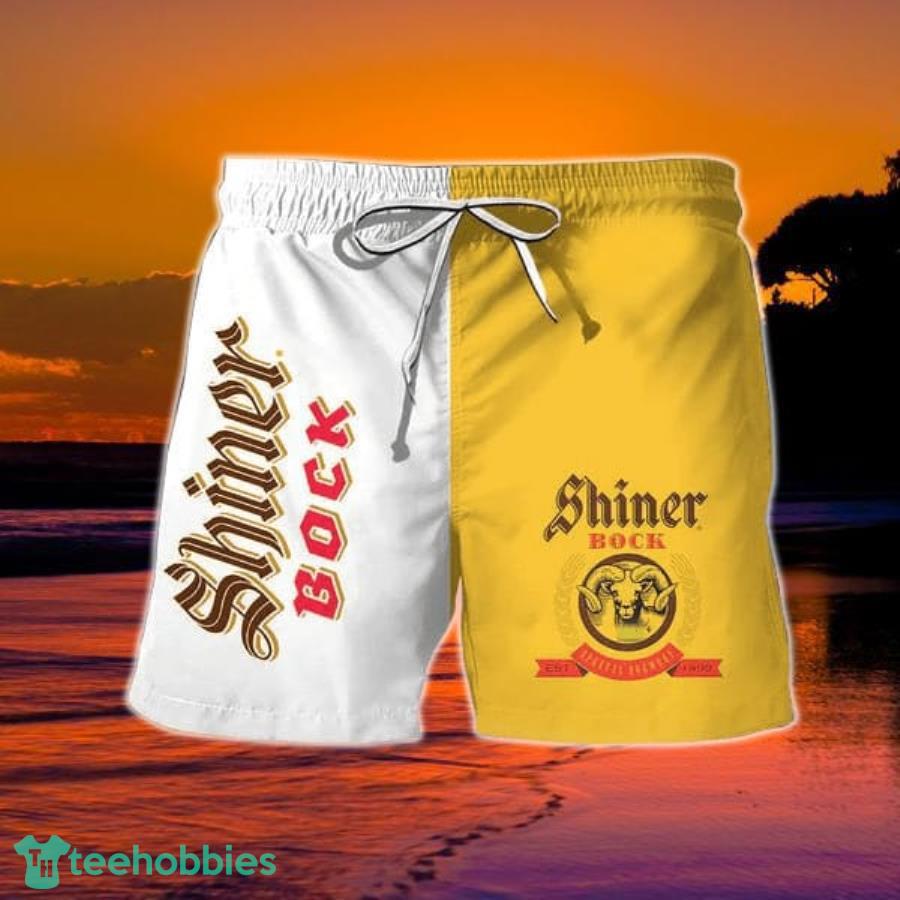 Basic Shiner Bock Beer Hawaiian Shorts Product Photo 1