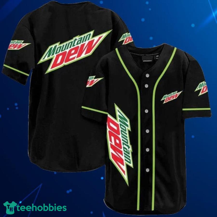 Black Mountain Dew Baseball Jersey Shirt Product Photo 1