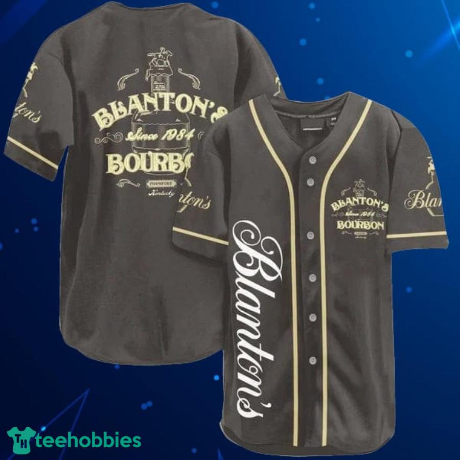 Brown Blanton's Whiskey Baseball Jersey Shirt Product Photo 1