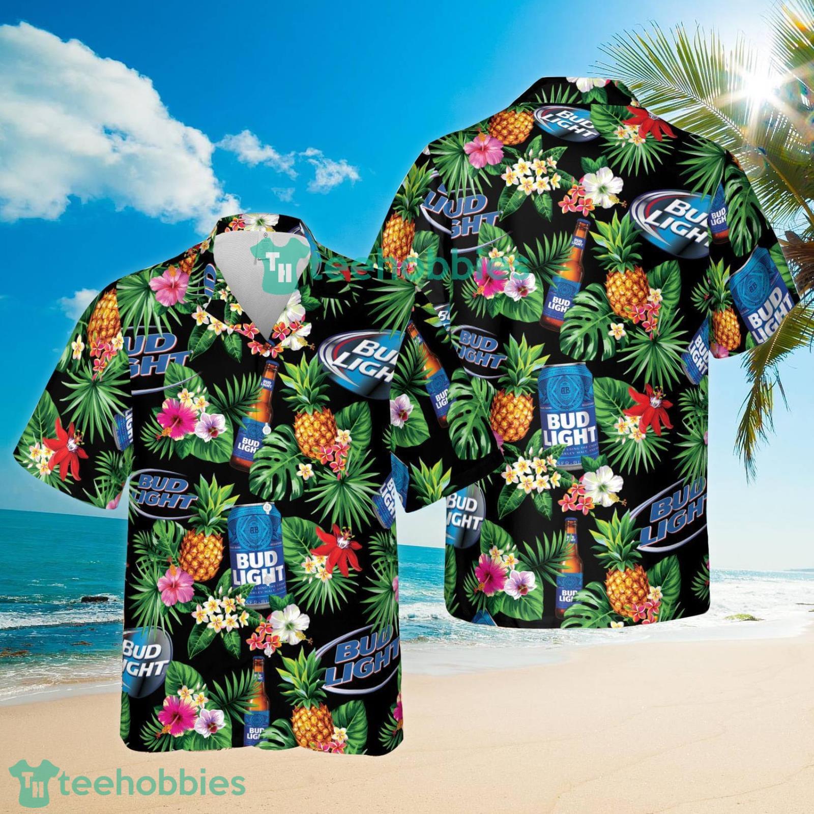 Bud Light Pineapple Tropical Aloha Summer Set Green Hawaiian Shirt And Shorts Product Photo 1 Bud Light Pineapple Tropical Aloha Summer Set Green Hawaiian Shirt And Shorts Product Photo 1
