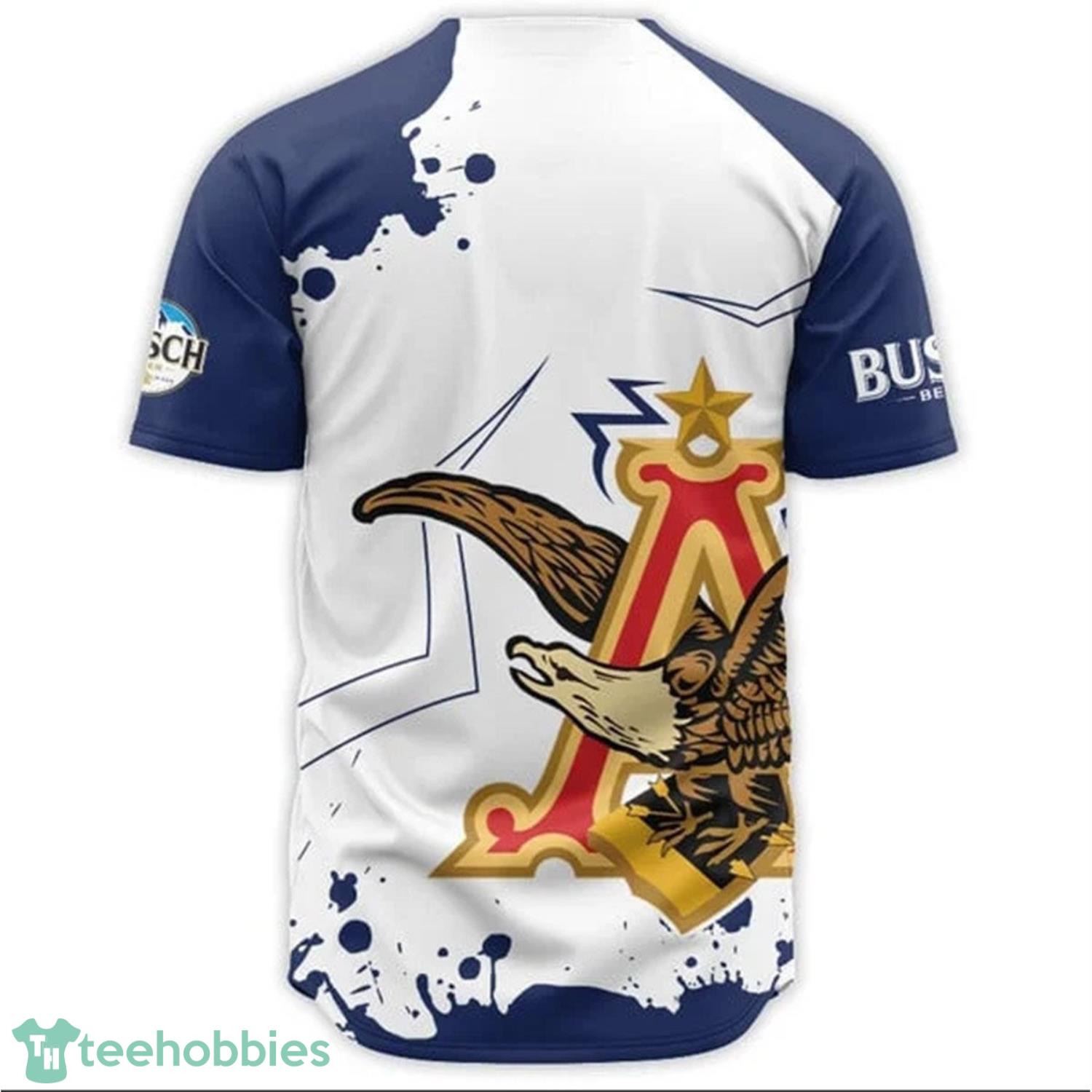 Busch Beer Anheuser Eagle Logo Baseball Jersey Shirt Product Photo 1