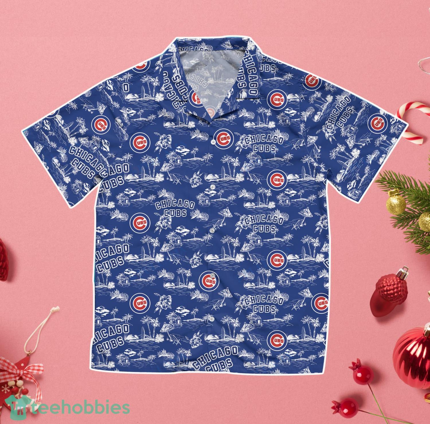 Chicago Cubs Pink Hibiscus Tropical Men And Womwn Summer Gift Hawaiian Shirt  - Freedomdesign