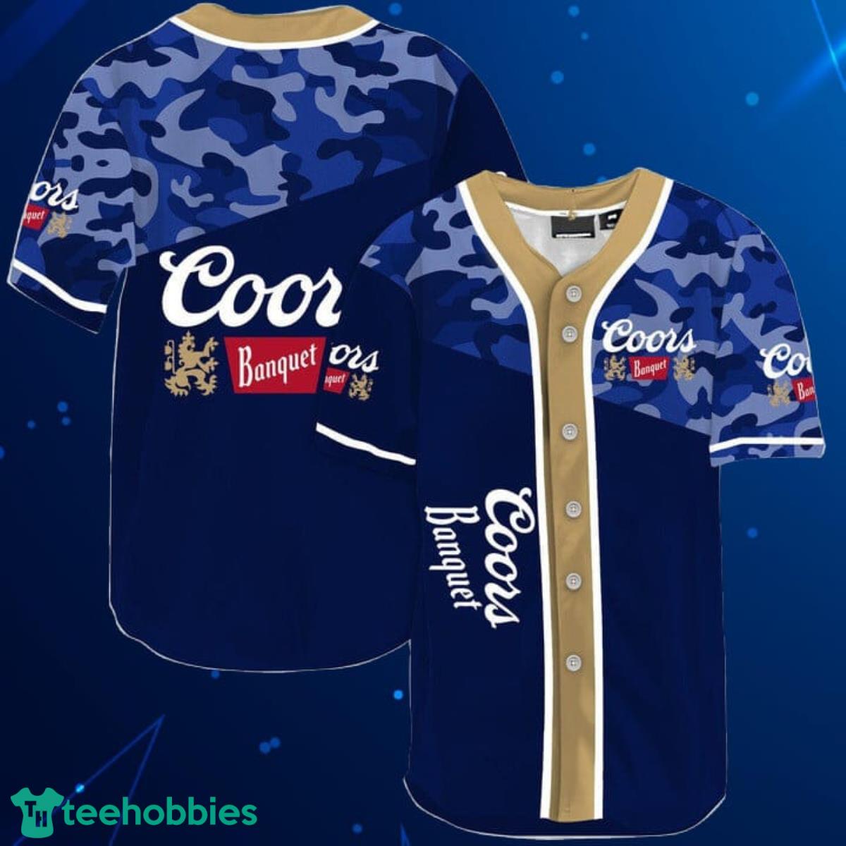 Classic Camouflage Coors Banquet Baseball Jersey Shirt Product Photo 1