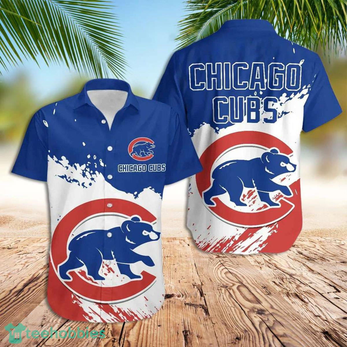 Cubs Hawaiian Shirt Chicago Cubs Bears Hawaiian Shirt Product Photo 1