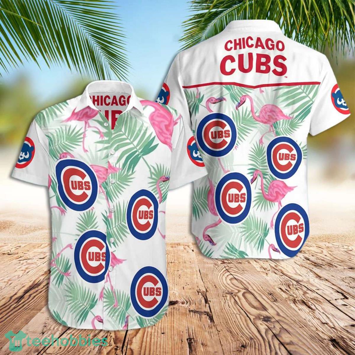 Cubs Hawaiian Shirt Chicago Cubs Flamingo Hawaiian Shirt Product Photo 1