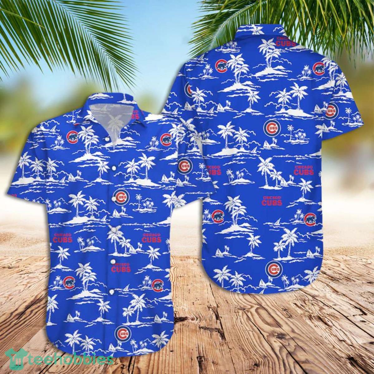 Cubs Hawaiian Shirt Chicago Cubs Landscape Hawaiian Shirt Product Photo 1