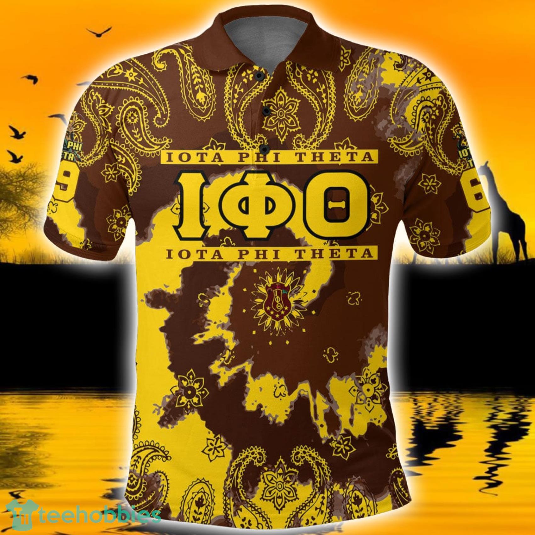 Custom Name And Number Africazone Design Iota Phi Theta Paisley Bandana Tie Dye Style Polo Shirts For Men And Women image Custom Name And Number Africazone Design Iota Phi Theta Paisley Bandana Tie Dye Style Polo Shirts For Men And Women Product Photo 2