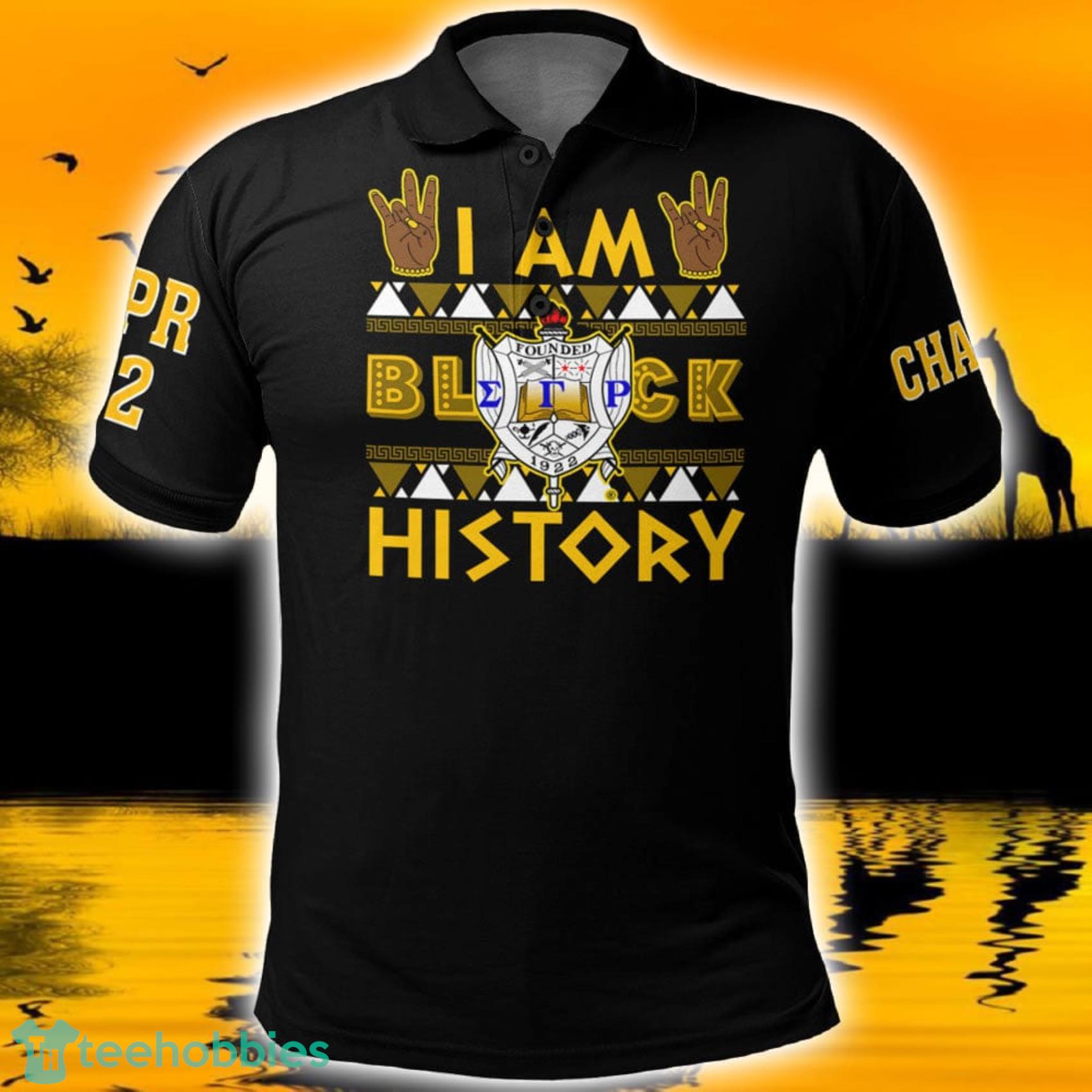 Custom Name And Number Africazone Design Sigma Gamma Rho Black History Polo Shirts For Men And Women image Custom Name And Number Africazone Design Sigma Gamma Rho Black History Polo Shirts For Men And Women Product Photo 2
