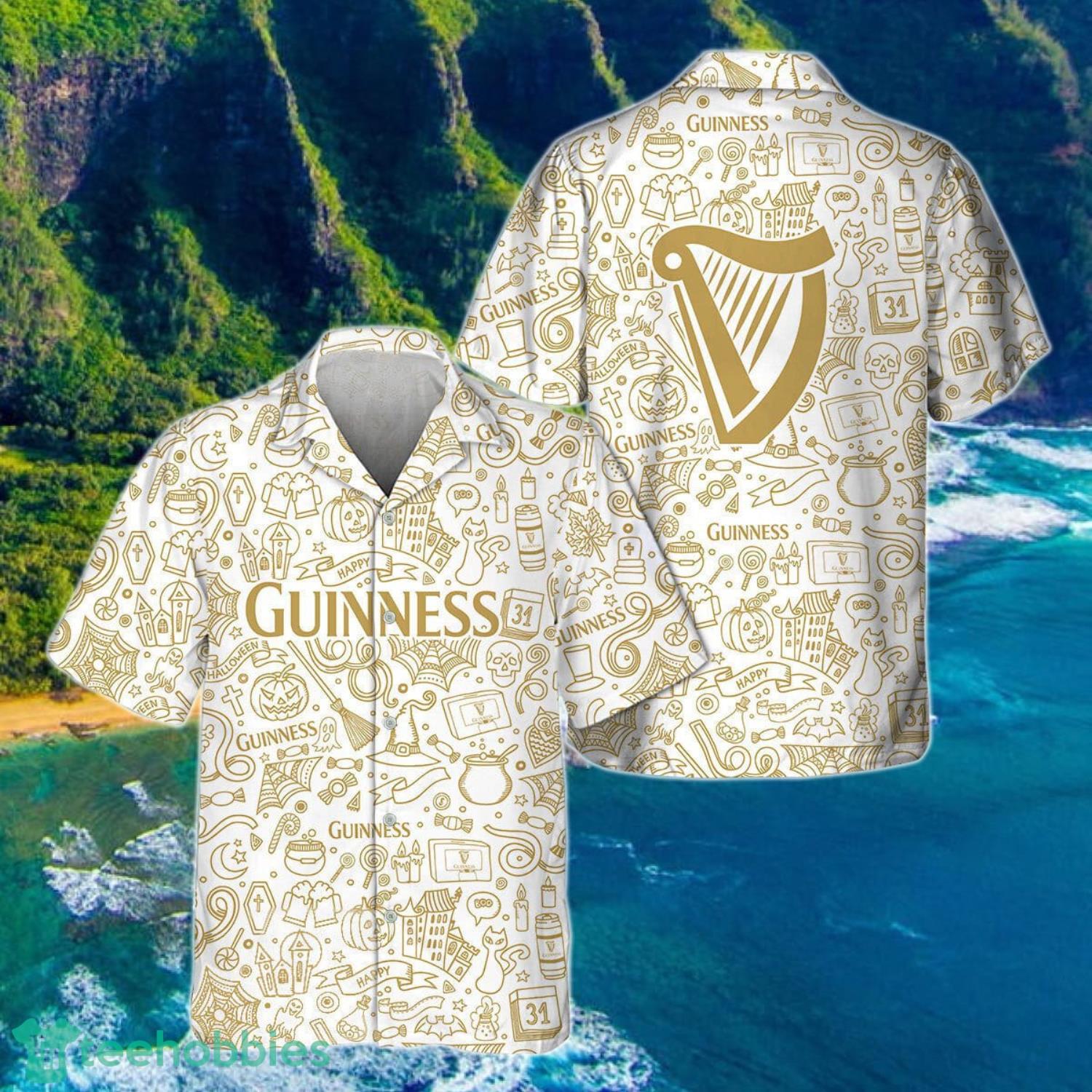 Doodle Art Guinness Beer Hawaiian Shirt Gift Ideas 2023 Product Photo 1