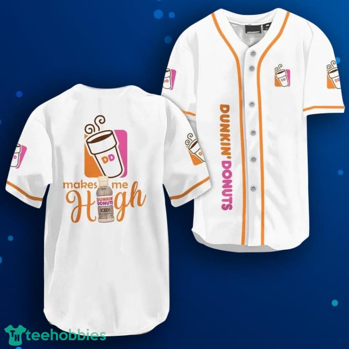 Dunkin Donut Make Me High Baseball Jersey Product Photo 1