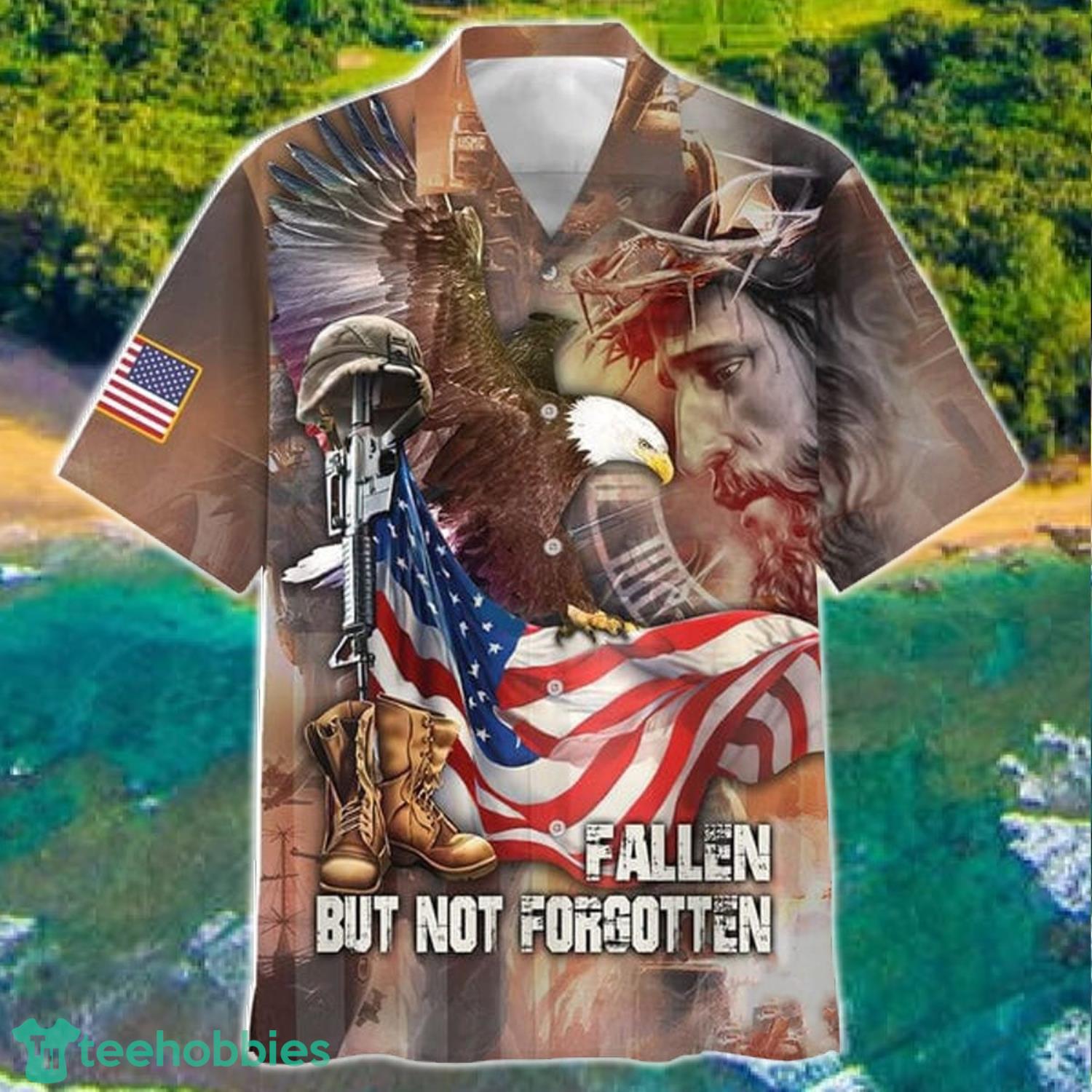 Fallen But Not Forgotten Veteran Hawaii Shirt Product Photo 2