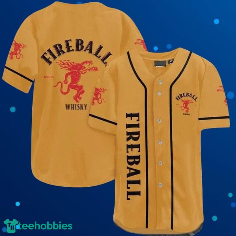 Fireball Whiskey Baseball Jersey For Men And Women Product Photo 1