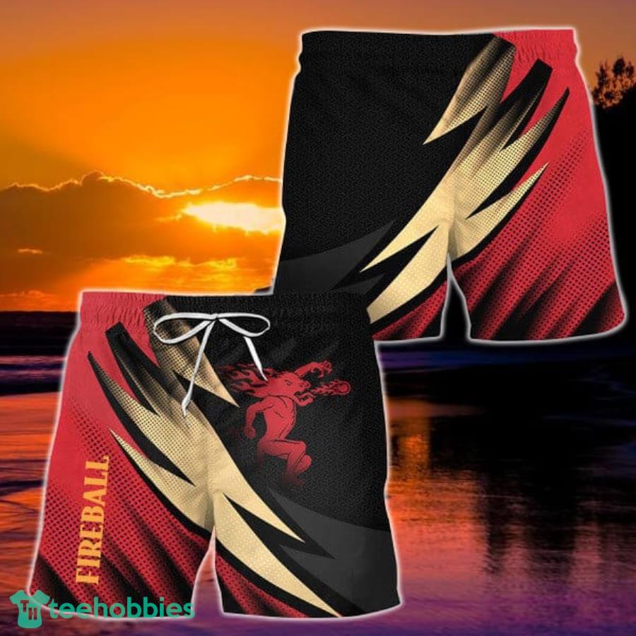 Fireball Whiskey Esport Gaming Hawaiian Short Product Photo 1