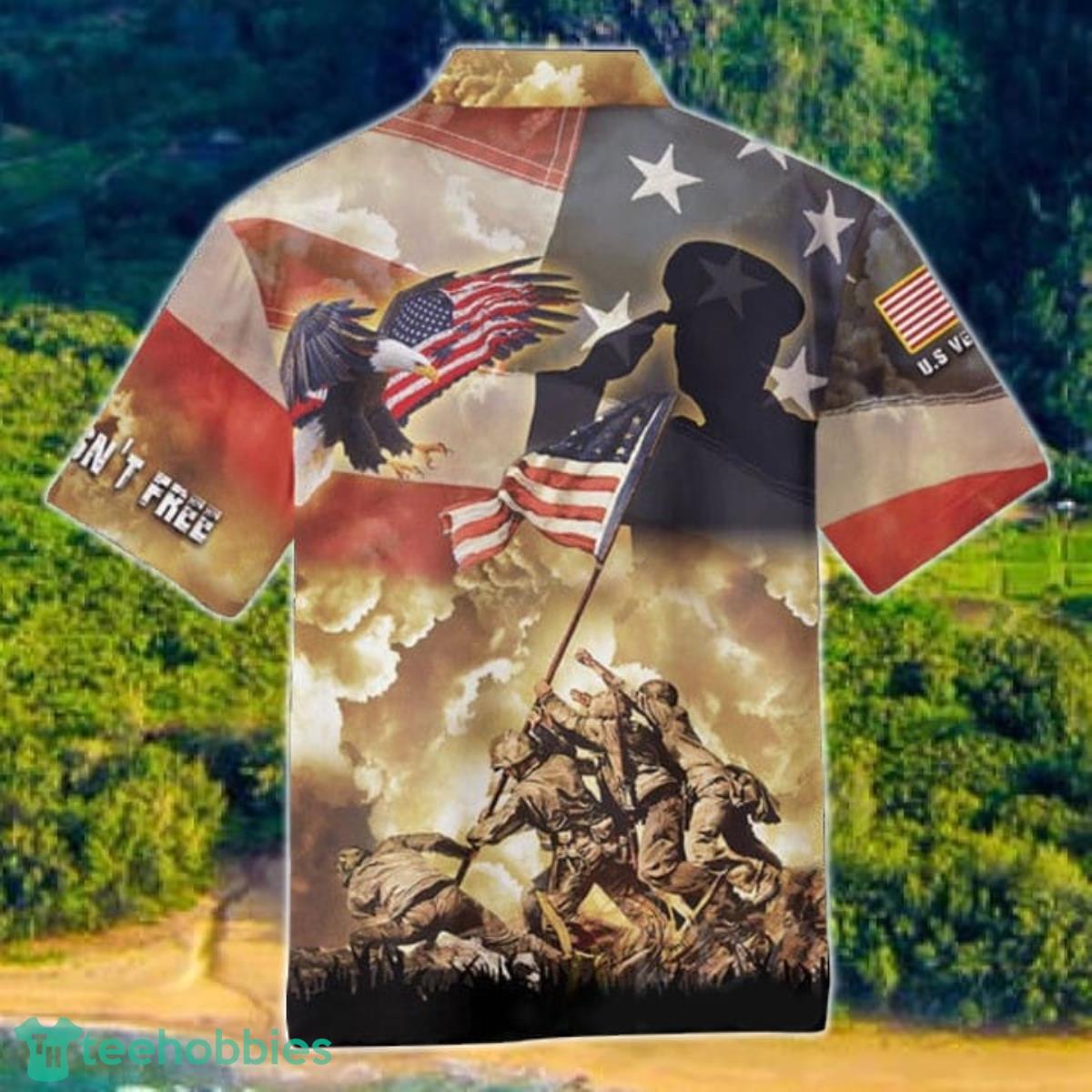 Freedom Isnt Free Veteran Hawaii Shirt Product Photo 2