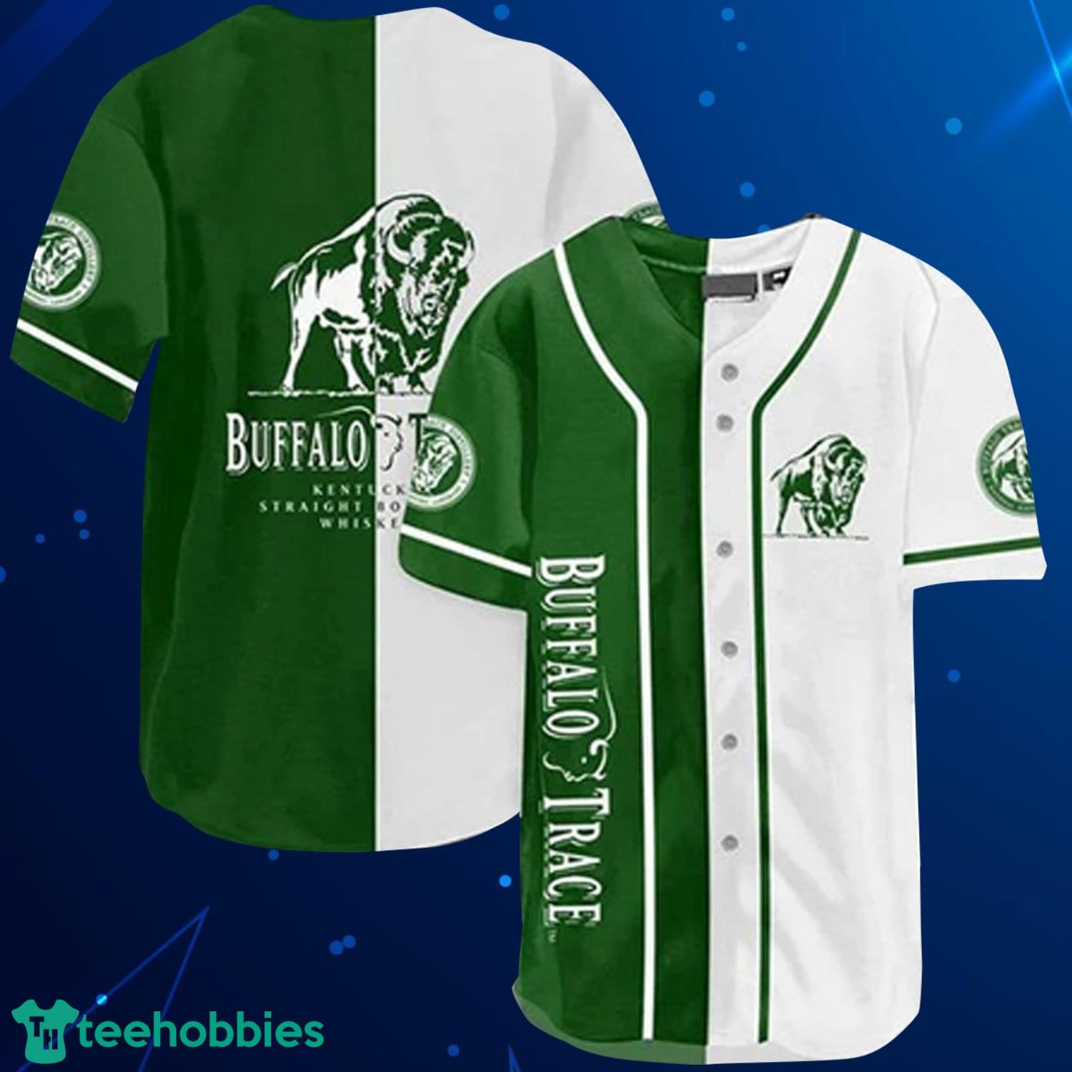 Green Buffalo Trace Baseball Jersey Shirt Product Photo 1