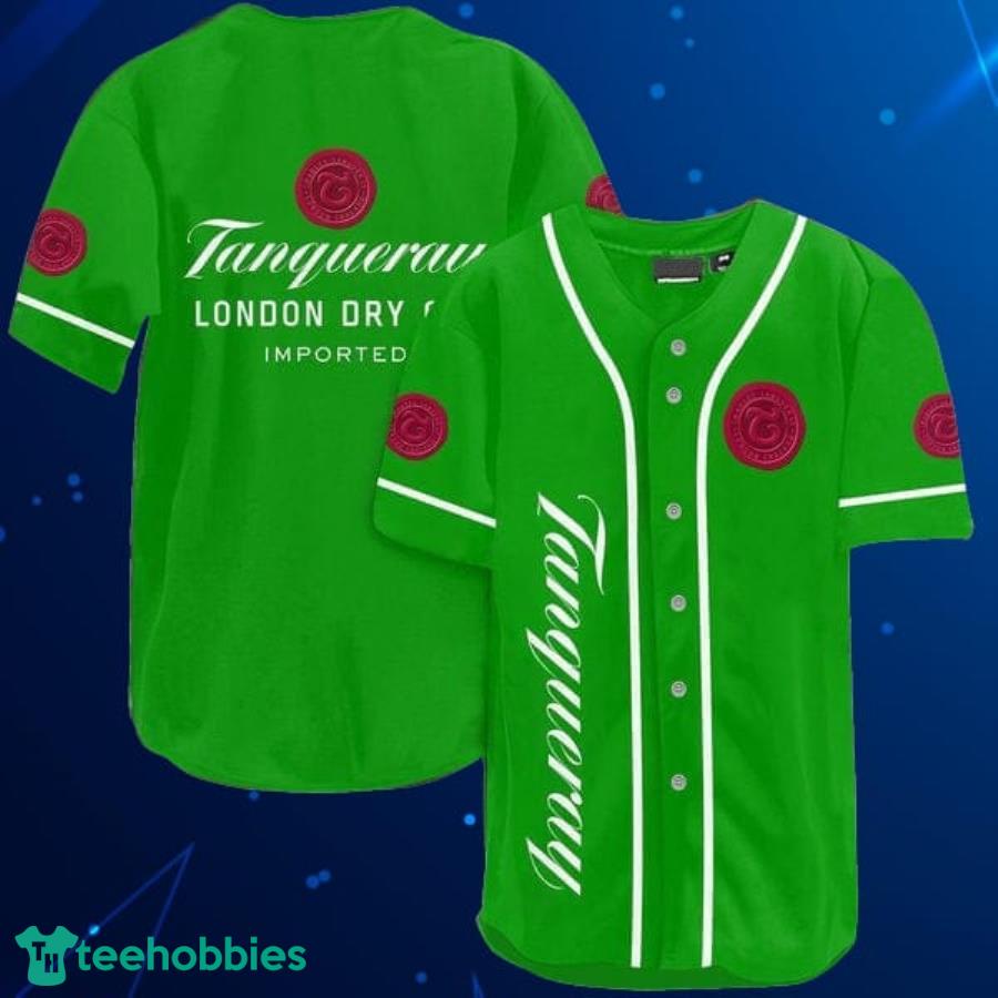 Green Tanqueray Gin Baseball Jersey Shirt Product Photo 1
