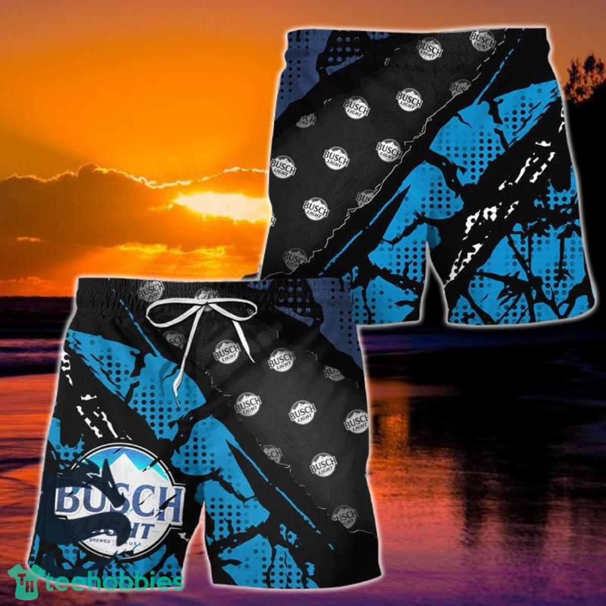 Halftone Busch Light Beer Hawaii Shorts Product Photo 1