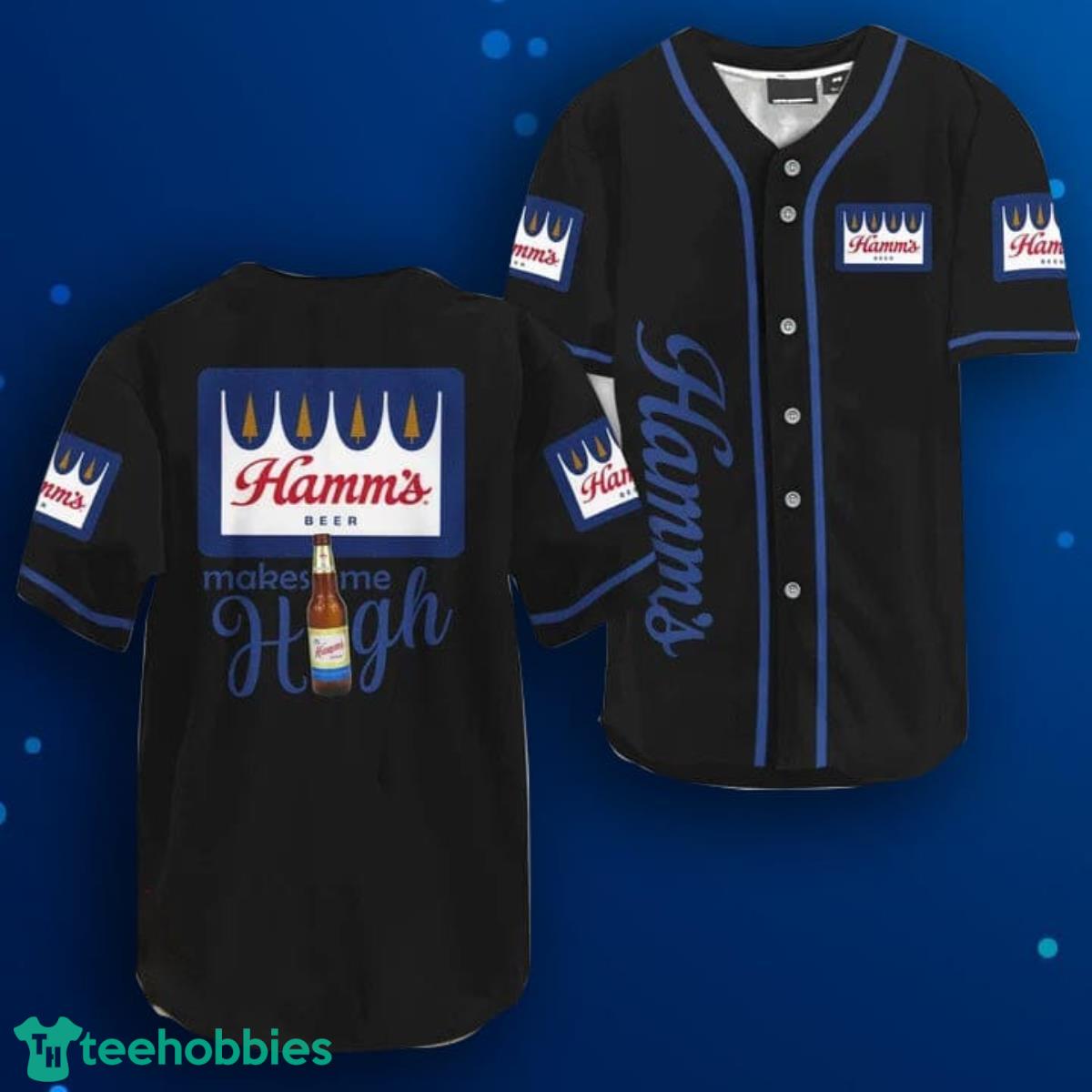 Hamm's Beer Make Me High Baseball Jersey Shirt Product Photo 1