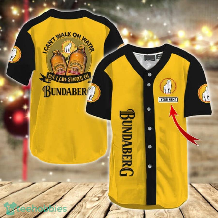 I Cant Walk On Water But I Can Stagger On Bundaberg Rum Baseball Jersey Product Photo 2