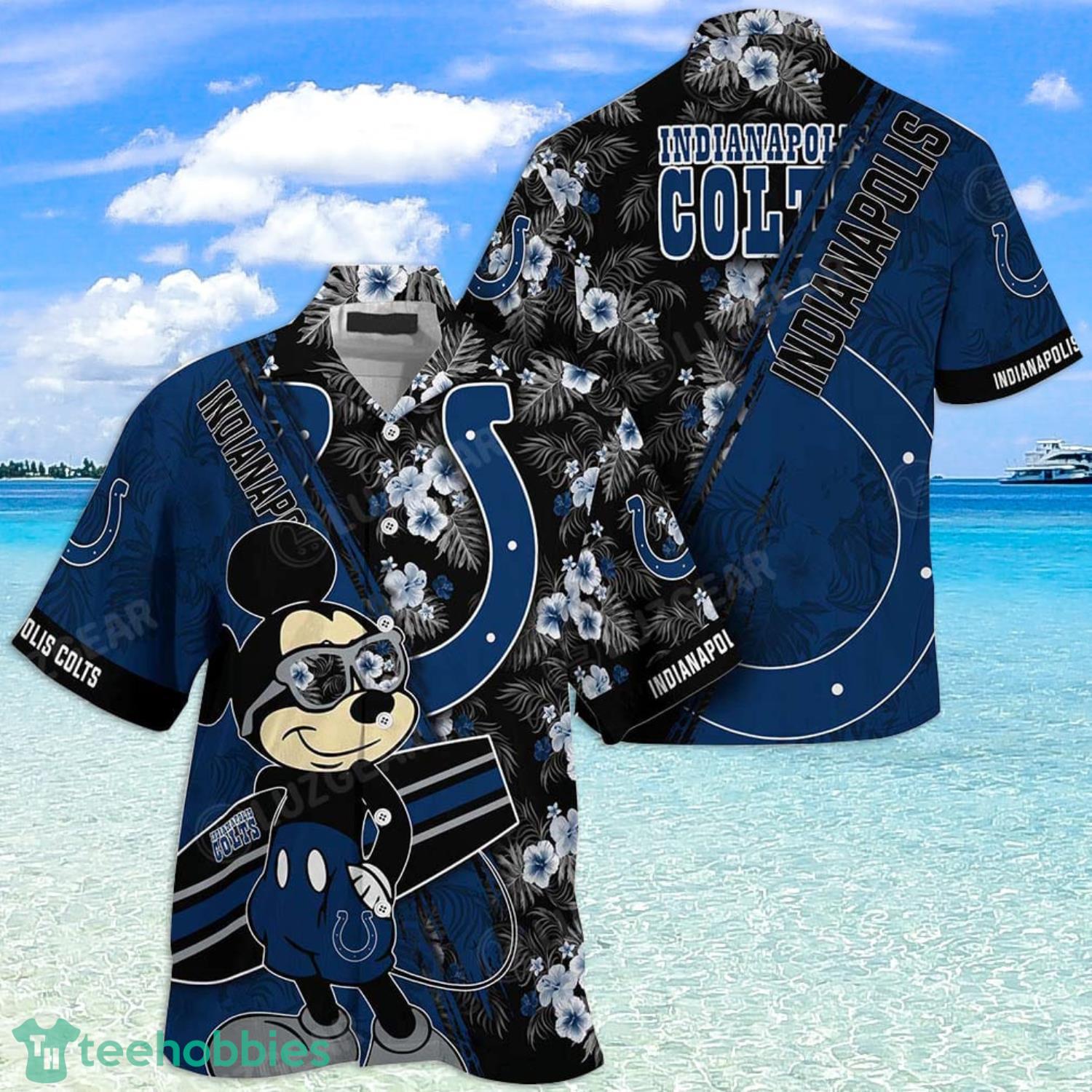 Indianapolis Colts NFL Mickey Lover Tropical Hawaiian Shirt Summer Gift For Fans Product Photo 1