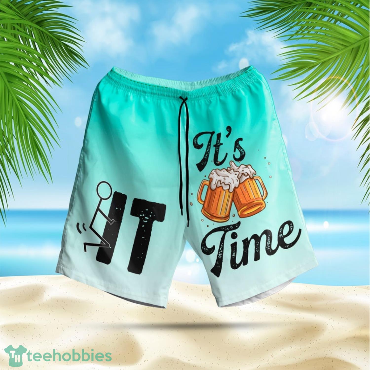 It's Time Let's Drink Beer Summer Shorts image It's Time - Let's Drink Beer Summer Shorts Product Photo 1