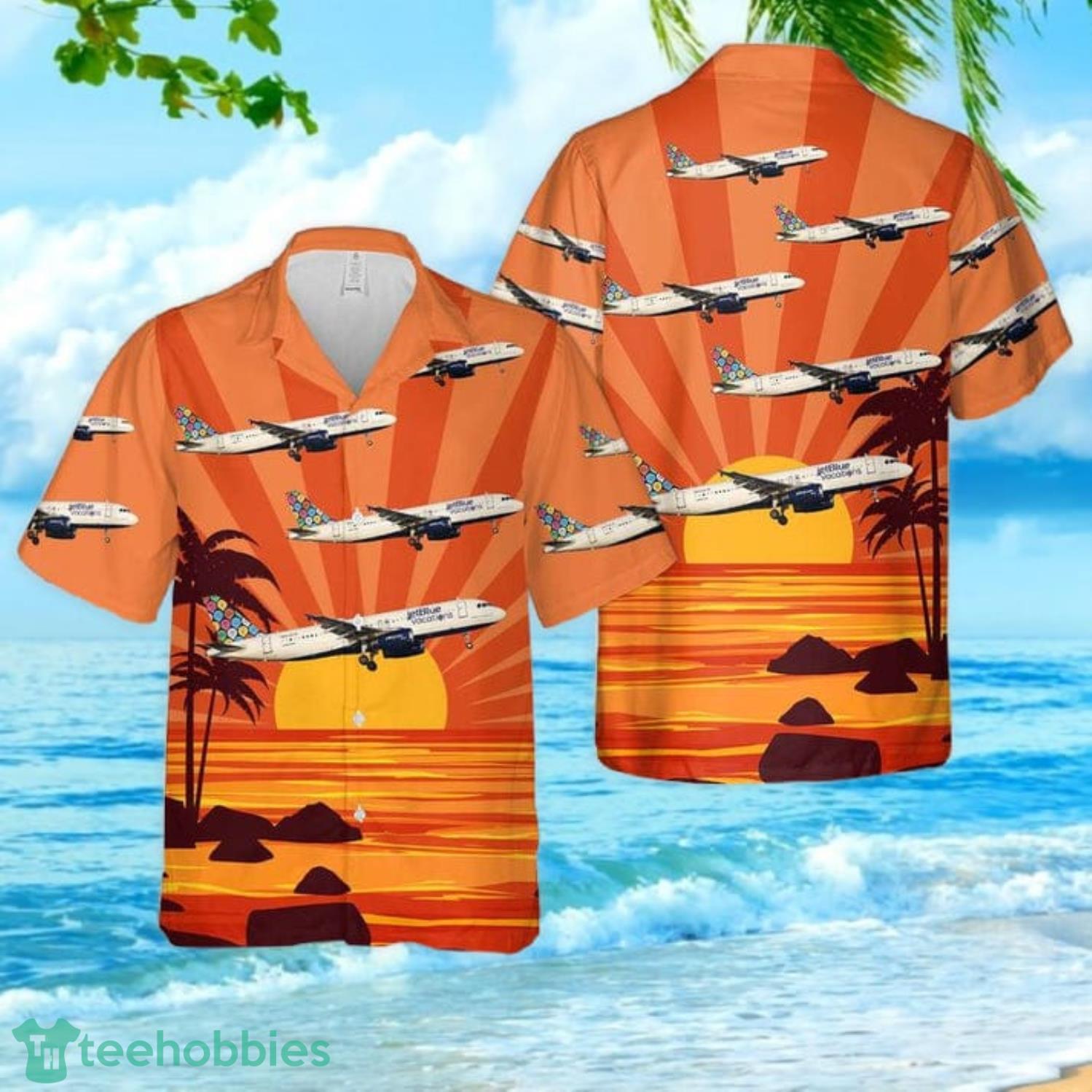 JetBlue Airways (JetBlue Vacations Livery) A320-200 N603JB Aloha Summer Gift Hawaiian Shirt For Men And Women Product Photo 1 JetBlue Airways (JetBlue Vacations Livery) A320-200 N603JB Aloha Summer Gift Hawaiian Shirt For Men And Women Product Photo 1