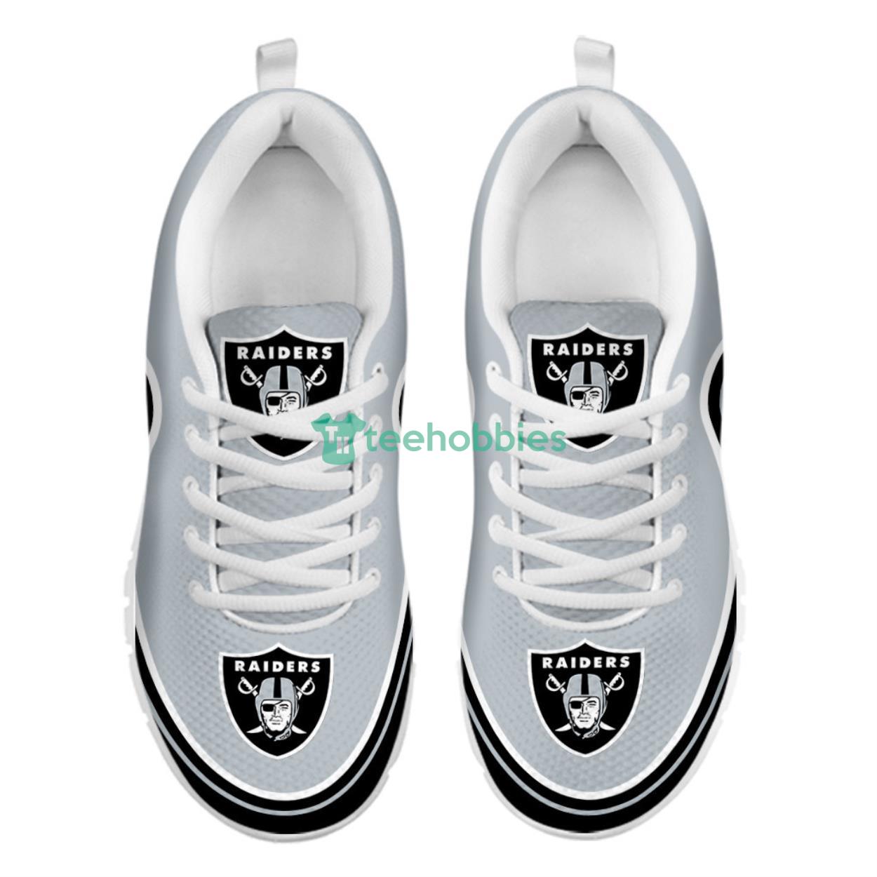 Las Vegas Raiders NFL Shoes Running Sneakers For Fans image Las Vegas Raiders NFL Shoes Running Sneakers For Fans Product Photo 3