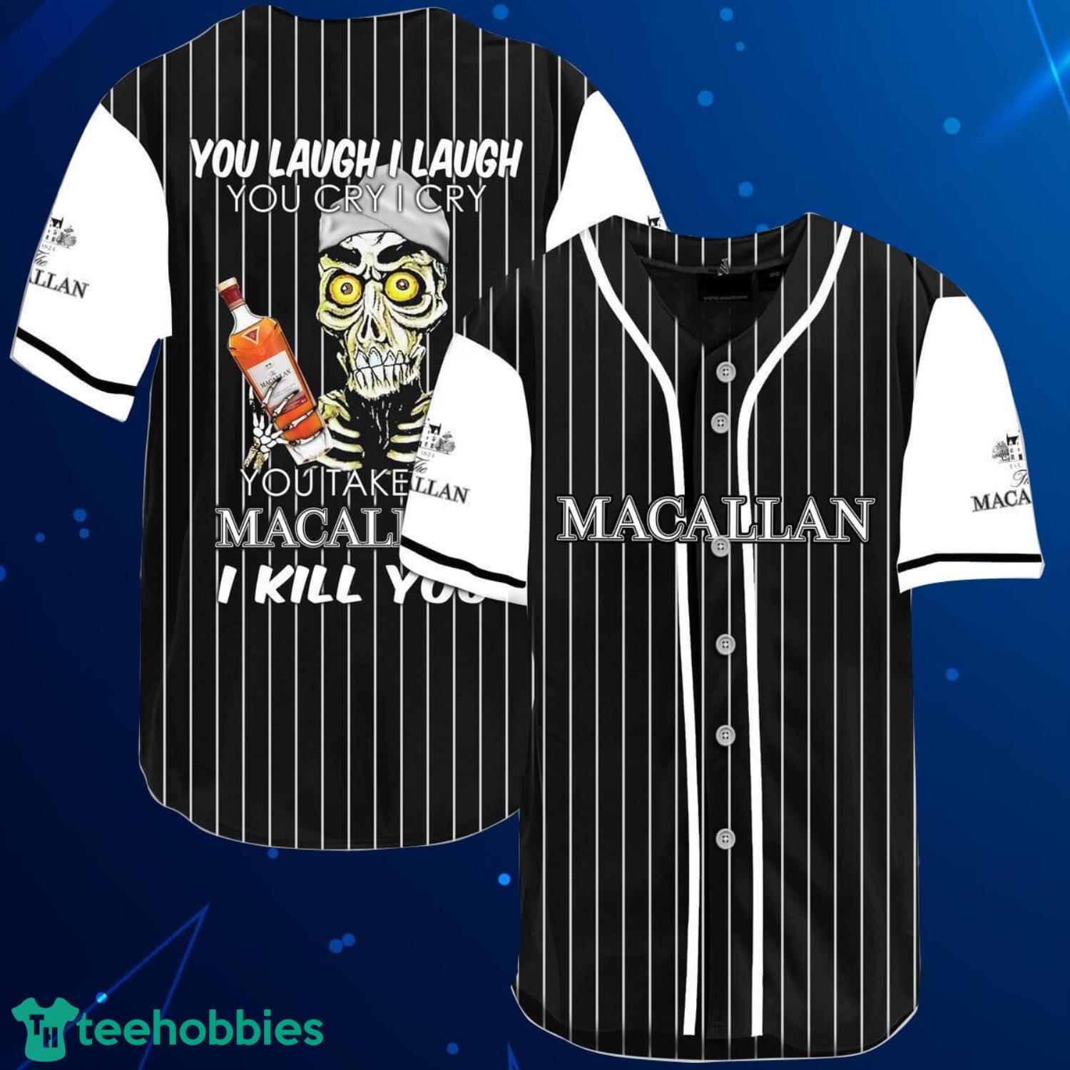 Laugh Cry Take My The Macallan Whiskey Baseball Jersey Shirt Product Photo 1