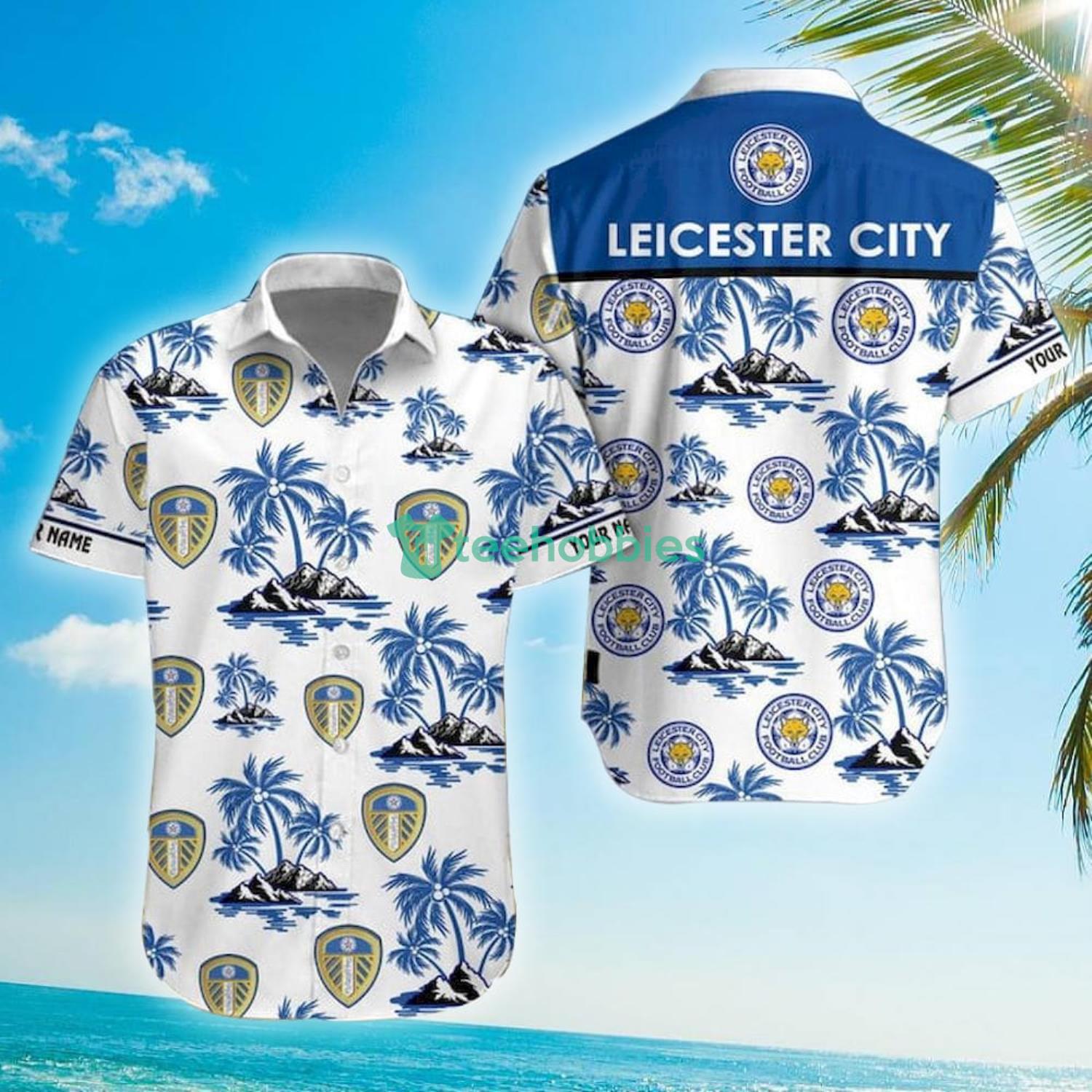 HOT DESIGN Leicester Tigers Palm Tree Hawaiian Shirt